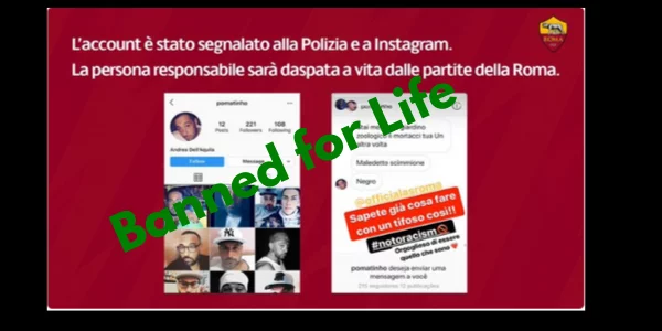 Roma fan ban