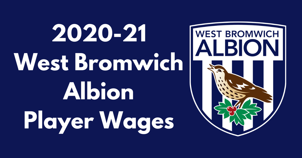 West Bromwich Albion 2020 21 Player Wages Football League Fc